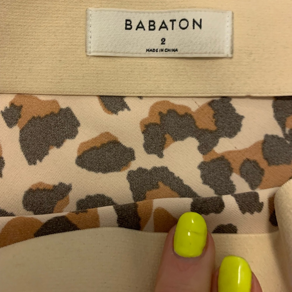 Babaton Leopard Skirt